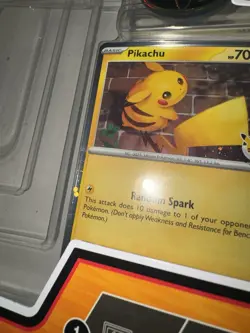 Pokemon Pikachu Promo Card 0025 Random Spark 70 HP Basic English TCG - Image 2