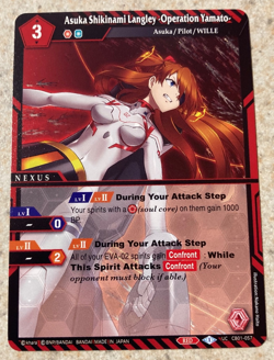 Battle Spirits Evangelion Card TCG CB01-057 Shikinami Asuka Langley - Image 3