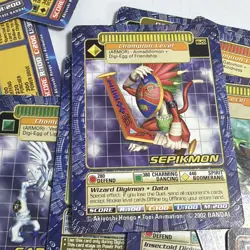Lot Of 39 Digimon Cards 1999 & 2002 LP - MP Base Common Card - Image 5