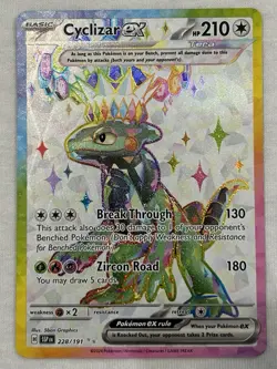 Cyclizar EX 228/191 Ultra Rare SV Surging Sparks Pokemon TCG Pack Fresh NM Card - Image 1