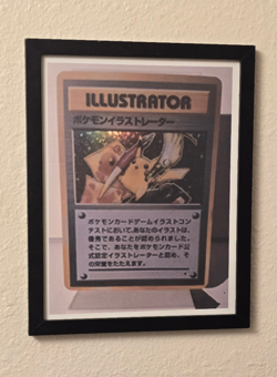 Illustrator The Rarest Pokemon Card Enlarged Framed Art Print - Image 1