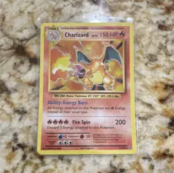 Pokemon Charizard 11/108 TCG Classic Holo 150 HP Fire Spin Card - Image 1