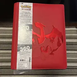 Pokemon Es Charizard Ultra Pro Es Premium Pro Binder with 5 Pokemon cards - Image 1