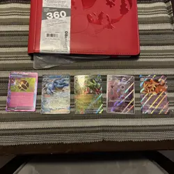 Pokemon Es Charizard Ultra Pro Es Premium Pro Binder with 5 Pokemon cards - Image 3