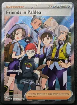 Pokemon Trainer Friends in Paldea Ultra Rare Holo Card 137/131 NM Pack Fresh! - Image 1