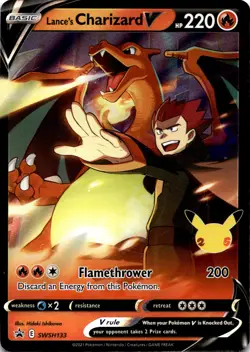 Lance's Charizard V - SWSD SWSH: Sword & Shield Promo Cards #SWSH133 Promo Holof - Image 1
