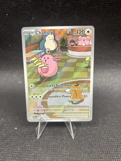 Pokemon TCG Chansey Scarlet Violet Twilight Masquerade Holo Card 187/167 - Image 1