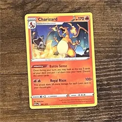 Charizard & Dragonite Pokemon TCG Sword & Shield Card Lot - 2 Cards, English - Image 1