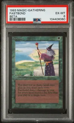 Beta Fastbond Limited Edition Magic the Gathering MTG PSA EX-MT - Image 1