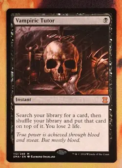 Magic: The Gathering Vampiric Tutor Eternal Masters Mythic Instant Black Regular - Image 1