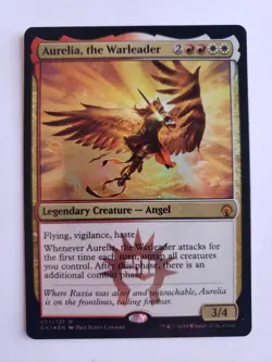 MTG Aurelia, the Warleader Guilds of Ravnica Guild Kits Foil NM - Image 1