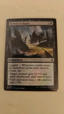 Retreat to Hagra Battle for Zendikar Foil NM - Image 1