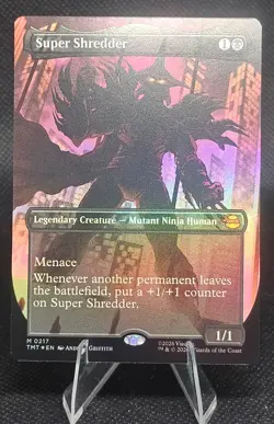 MTG TMNT Super Shredder Borderless Foil M 0217 - Image 1