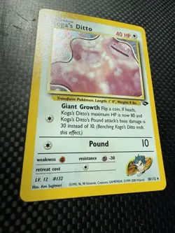 Koga's Ditto 10/132 Gym Challenge Holo Pokemon - Image 2