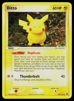 Pokemon Card - Ditto (Pikachu) Delta Species 39/113 Uncommon - Image 1