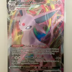 Pokemon TCG Espeon Vmax 65/203 Evolving Skies Textured Full Art Ultra Rare Holo - Image 1