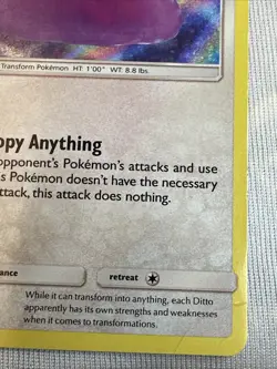 Ditto 17/18 Detective Pikachu Holo LP Pokemon - Image 5