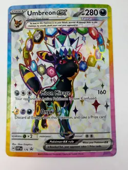 Umbreon ex Tera Full Art 176 SVP Black Star Promo Pokemon Card Holo NM - Image 1