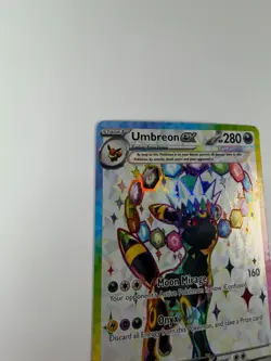 Umbreon ex Tera Full Art 176 SVP Black Star Promo Pokemon Card Holo NM - Image 5