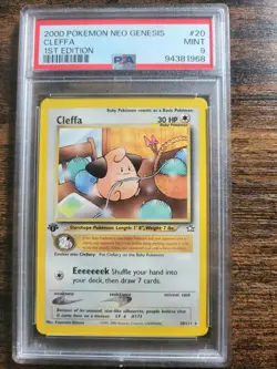 Pokemon 1st Edition Neo Genesis Cleffa 20/111 PSA 9 - Image 1