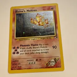 Pokemon TCG Blaine's Moltres Holo Rare - Image 1