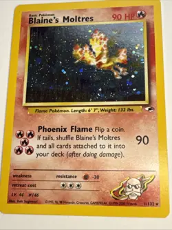 Pokemon TCG Blaine's Moltres Holo Rare - Image 4