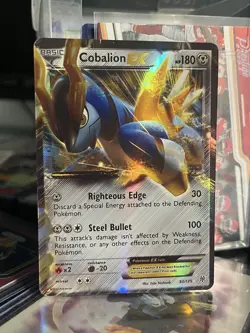 Pokemon Cobalion EX 93/135 Plasma Storm Full Art Holo Ultra Rare - Image 3
