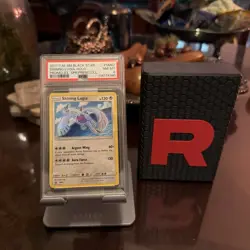 2017 POKEMON SM BLACK STAR PROMO #SM82 SHINING LUGIA-HOLO PROMO PSA 8 - Image 1