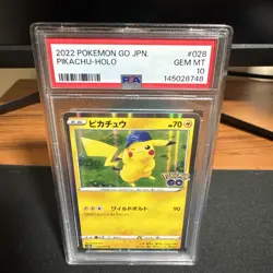 PSA 10 PIKACHU - HOLO Slab 028/071 2022 Pokemon Go JAPANESE Gem Mint - Image 1