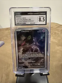 CGC 8.5 NM/MINT+ Mewtwo 151 UPC Promo Full Art Holo Pokemon SVP 052 - Image 1