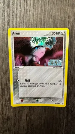 Pokemon Aron - Crystal Guardians - 44/100 - Stamped Reverse Holo - LP - Image 1