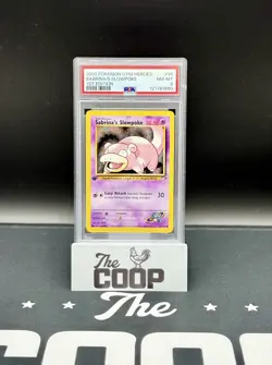 2000 POKEMON GYM HEROES 1ST ED #95 SABRINA'S SLOWPOKE PSA 8 new slab - Image 1