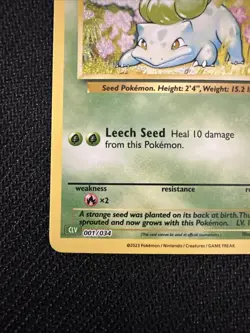🍃Bulbasaur - 001/034 - Pokemon TCG Classic - Holo - NM🍃 - Image 5