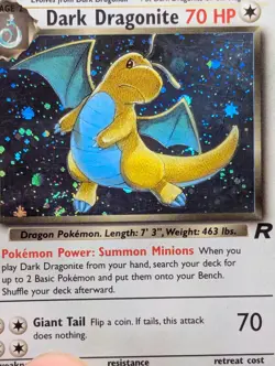 DARK DRAGONITE 5/82 HOLO R TEAM ROCKET POKEMON UNLIMITED HOLO MP DARK DRAGONITE - Image 3
