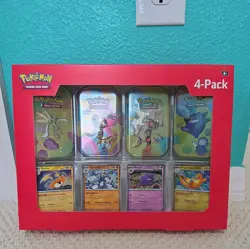 2025 Pokemon TCG: Scarlet & Violet 151 - Mini Tin 4-Pack Bundle Sealed - Image 1