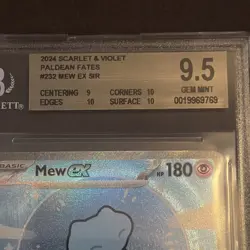 Pokemon Mew ex 2024 Scarlet and Violet Paldean Fates SIR BGS 9.5 - Image 1