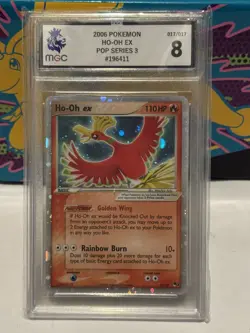 2006 Pokemon POP Series 3 Ho-Oh ex Holo #17/17 MGC 8 - Image 1