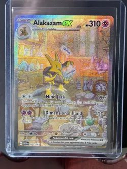 Pokemon Alakazam ex Special Illustration Rare Full Art Holo 310 HP 201/165 SV151 - Image 1