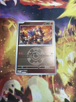 Entei - 025/217 Pokemon TCG - Ascended Heroes - Quick Ball Reverse Holo Rare NM - Image 1