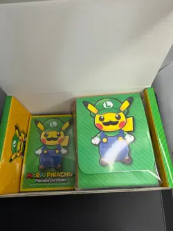 Pokemon Mario Luigi Pikachu Box, Sleeves, Deck box and Dividers - Image 2