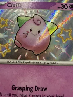 Cleffa ✨ Baby Shiny ✨ Paldean Fates 150/091 Pokemon Shiny Rare - Image 2