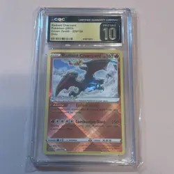 CGC PRISTINE 10 Radiant Charizard Pokemon (2023) Crown Zenith - 020/159 Holo - Image 1