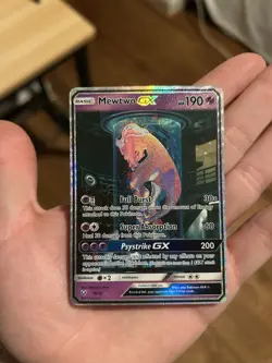 POKEMON SHINING LEGENDS MEWTWO GX 78/73 HOLO FULL ART SHINY RARE 190HP - Image 1