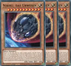 yugioh 3x Nibiru, das Urwesen SDWD-DE016 COMMON 1Auflage Deutsch - Image 1