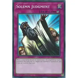 Solemn Judgment - Super Rare 1st Edition RA02-EN075 YuGiOh - Image 1