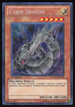 Cyber Dragon ALT ART - LCGX-EN176 - Secret Rare - 1st Edition Yugioh US Print - Image 1