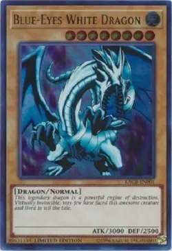 BLUE-EYES WHITE DRAGON * LIMITED EDITION HOLOGRAPHIC FOIL MINT CONDITION YUGIOH! - Image 1