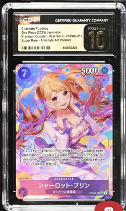ONE PIECE TCG Charlotte Pudding PRB02-010 Alternate Art CGC PRISTINE 10 Waifu JP - Image 1