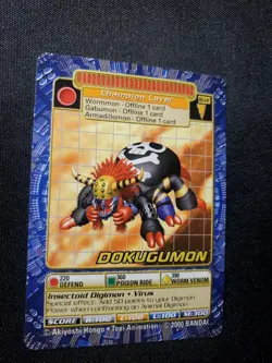 BO-141 Dokugumon Digimon Card Digi-Battle Series 3 2000 Bandai NEAR MINT - Image 2