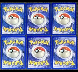 Jungle Vintage Pokemon Non Holo Unlimited Card Lot 6 Cards Old Sets Rare - Image 2